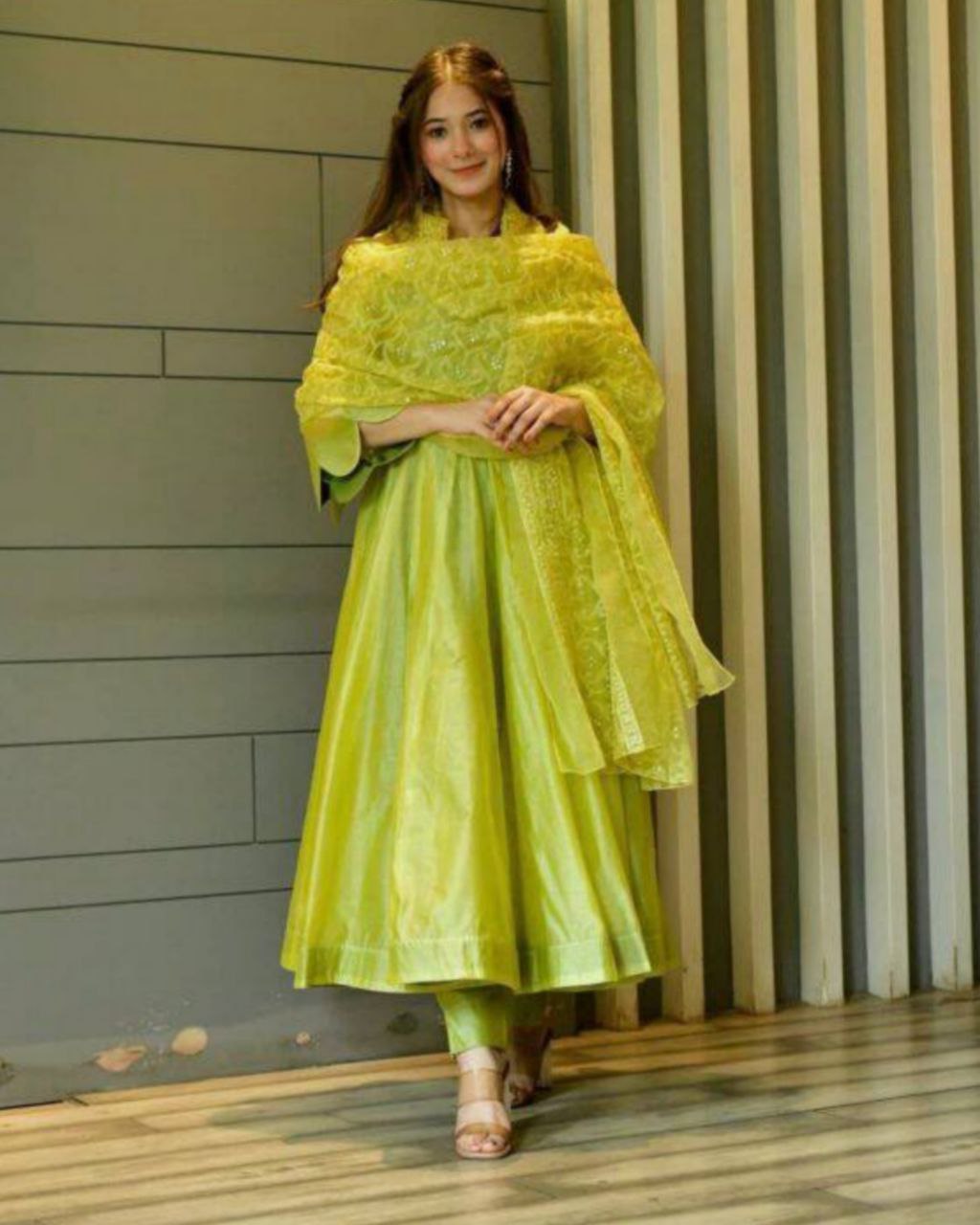 Light Green Silk Readymade Palazzo Suit 175291 | Dress materials, Kurti  designs party wear, Womens wholesale clothing