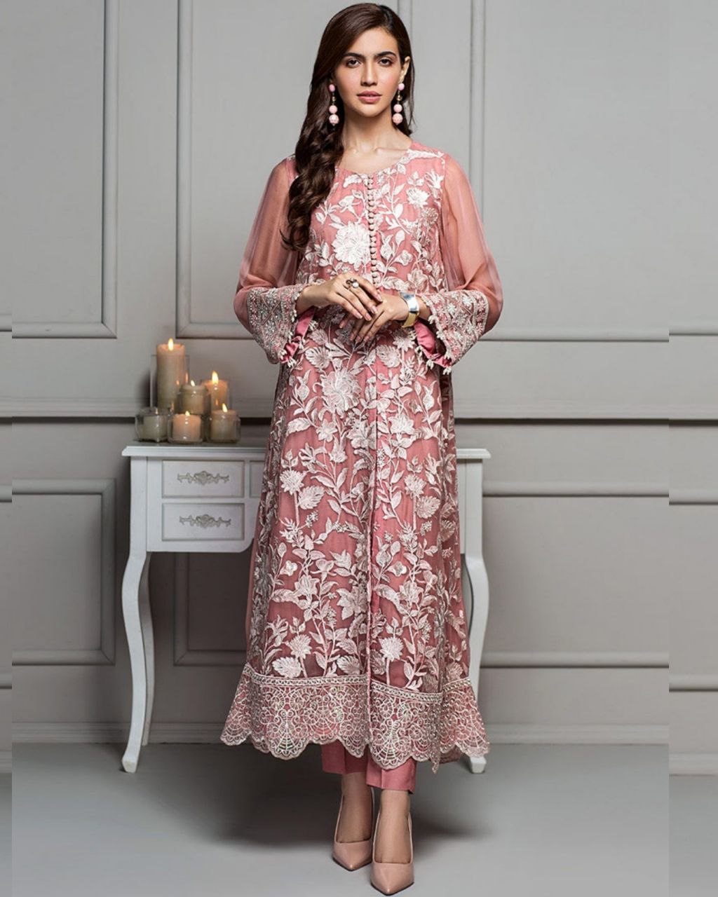 Gorgeous Pure Georgette Embroidery Work Pakistani Salwar Suit (LQFBL161)