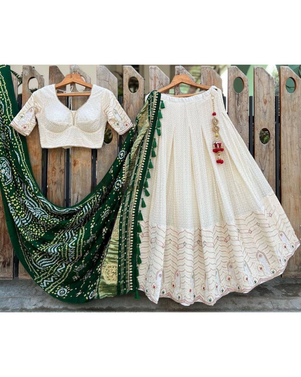 Sanskar Style Weaves Silk Banarasi Dupatta Lehenga Choli
