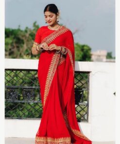 Karwa Chauth Look In Sada Saubhagyavati Bhava Saree With Blouse